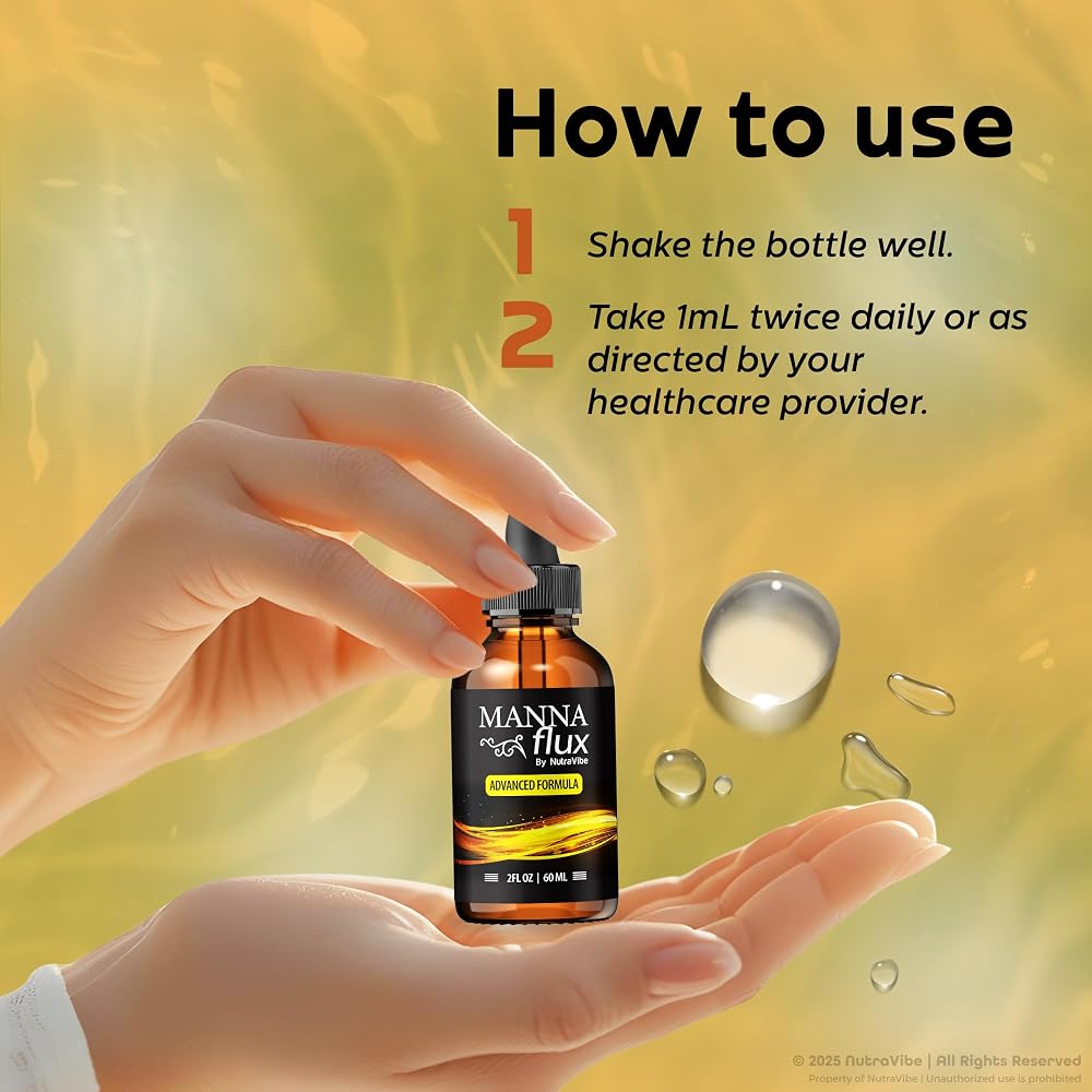 NutraRize Manna Flux Drops All-Natural Liquid Supplement - 2 Pack - image 6