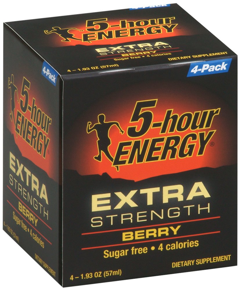 5-hour ENERGY Extra Strength Berry Energy Shot - 4 Pack