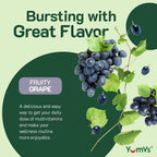 YUM-V'S Iron Gummies with Vitamin C, Grape - 120 Count - image 3
