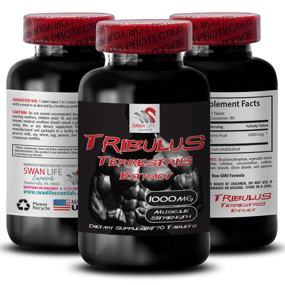 Health Solution Prime Tribulus Terrestris Extract 1000mg - 180 Tablets - image 6