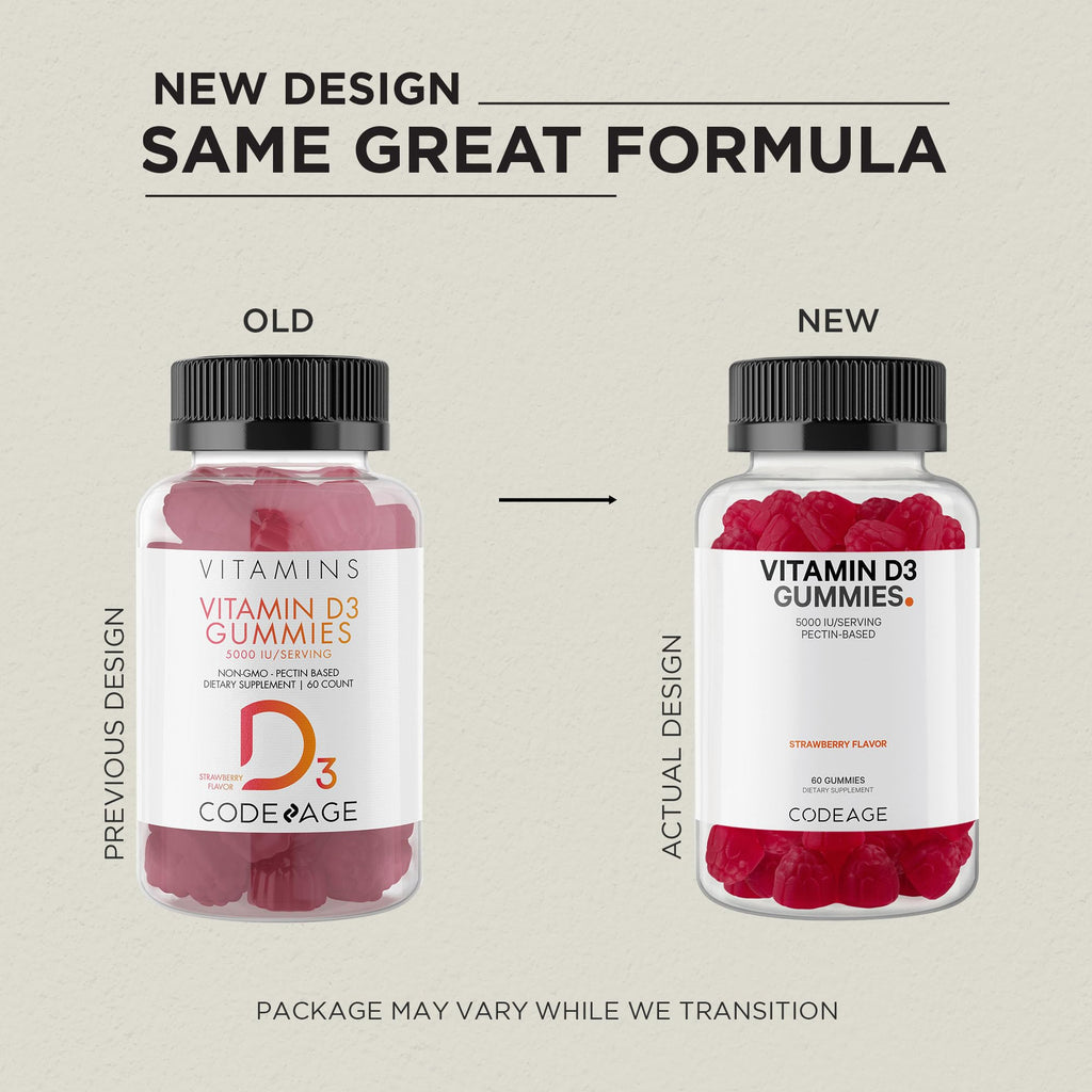 Codeage Vitamin D3 5000 IU Gummies - 60 Gummies - image 3