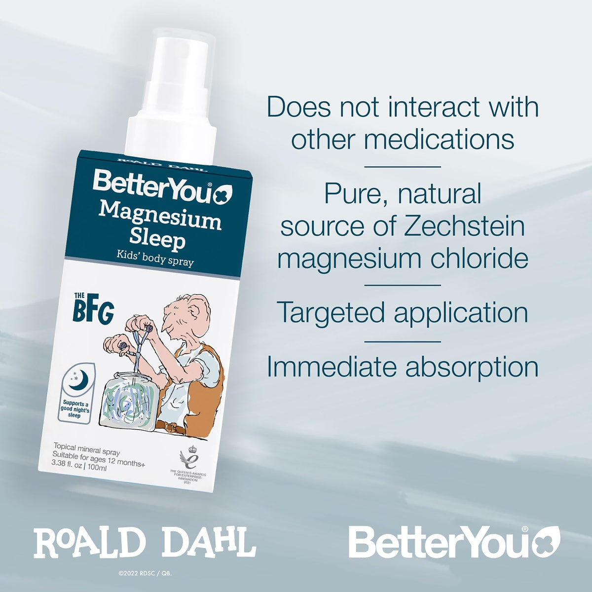 BetterYou Magnesium Sleep Kids' Body Spray - 3.38 oz - image 5