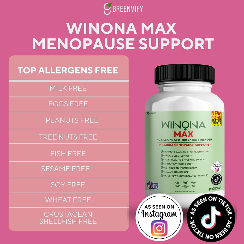 GREENVIFY Winona Max Menopause Support Supplement - 270 Capsules - image 2