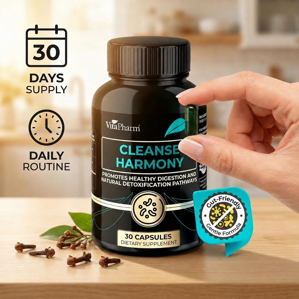 VitaPharm Digestive Cleanse Supplement Pomegranate & Clove - 30 Capsules - image 5