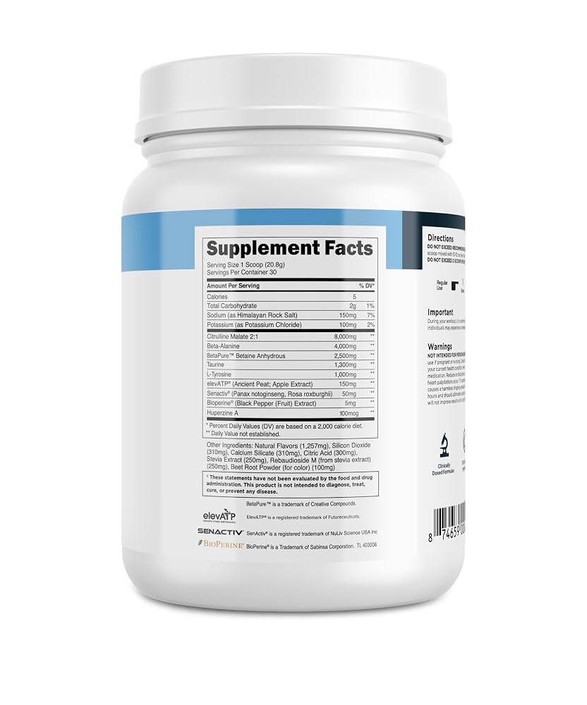 Transparent Labs Stim-Free Pre-Workout - Caffeine & Stim Free Pre