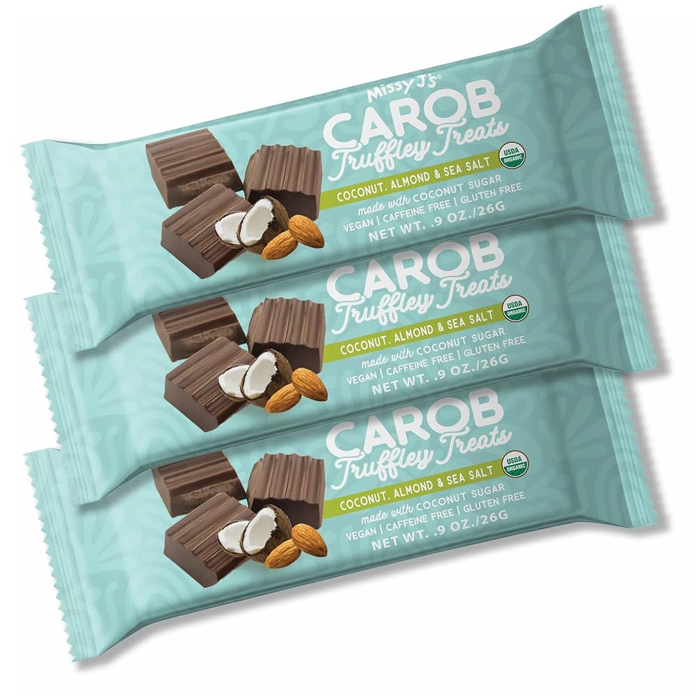 Missy J's Carob Coconut Almond Truffley Treats 1.38 Oz 3 Pack