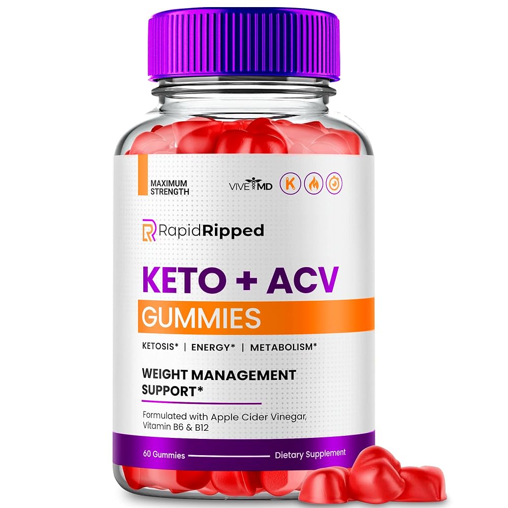 VIVE MD Rapid Ripped Keto ACV Gummies 1000mg - 60 Gummies