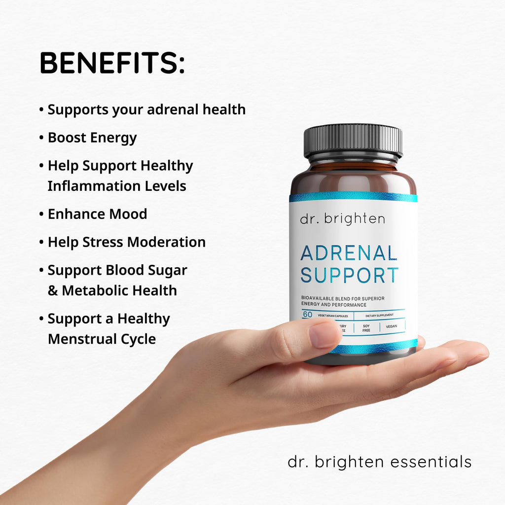 Dr. Brighten Adrenal Support with Ashwagandha - 60 Capsules - image 3