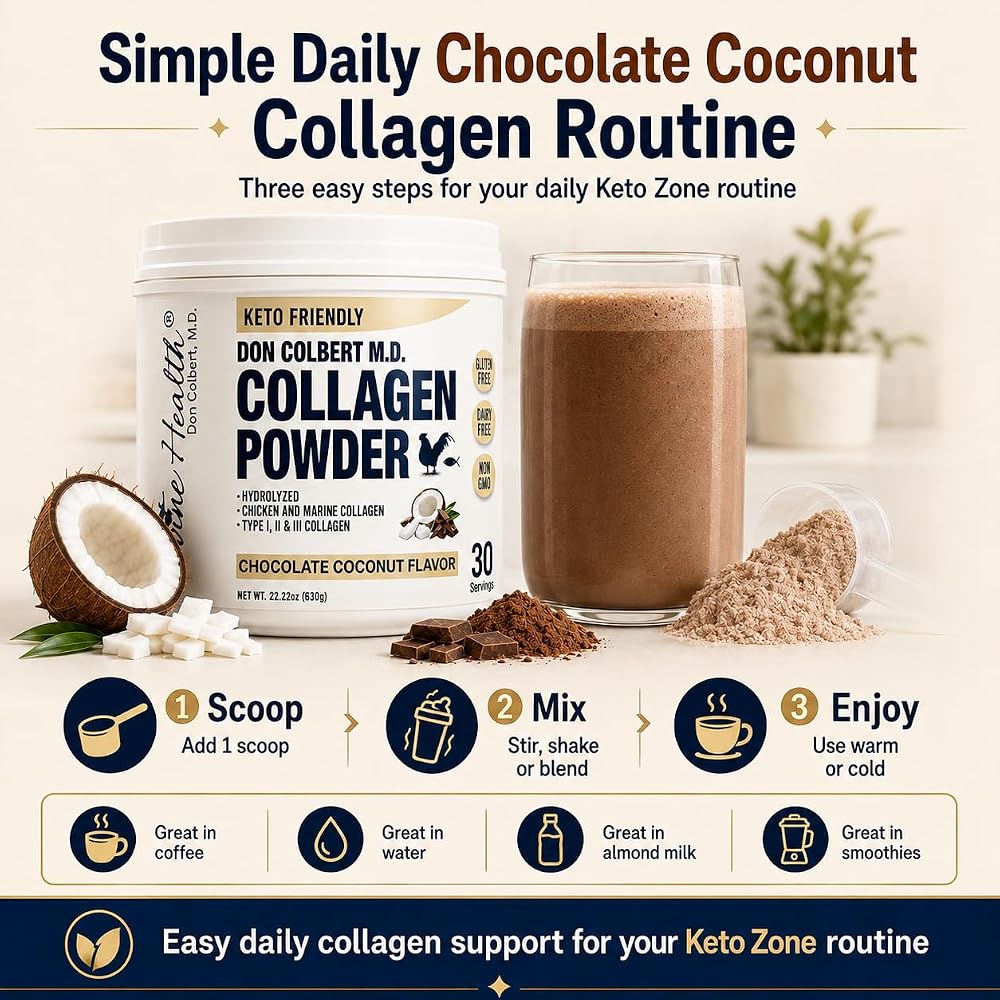 Divine Health Dr. Colbert Hydrolyzed Collagen Powder - 30 Servings - image 7