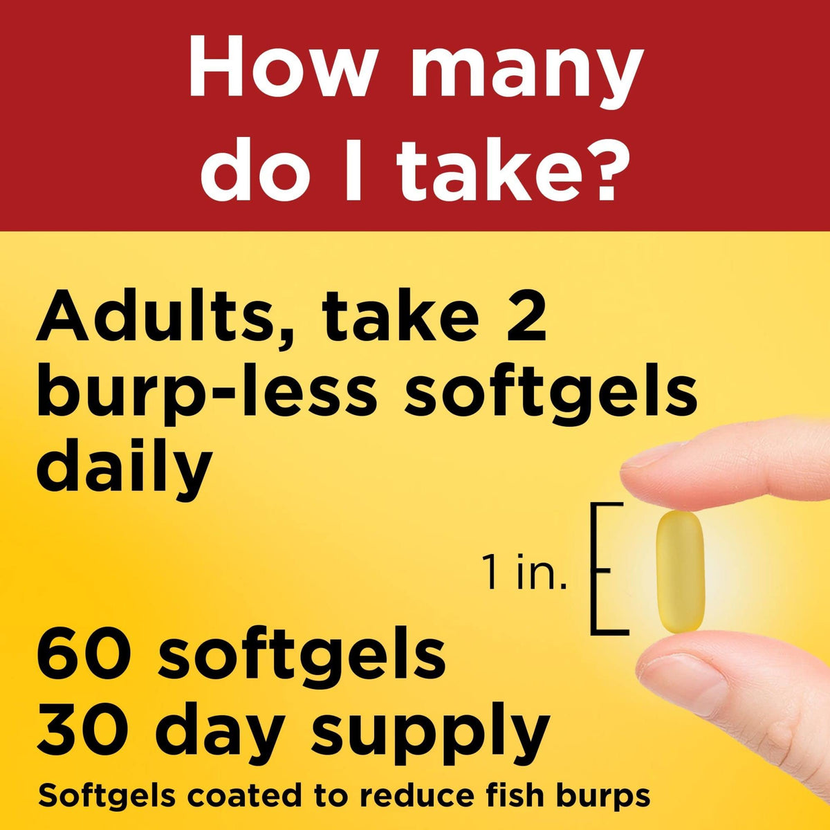 Nature Made Burp-Less Ultra Omega-3 from Fish Oil 1400 mg Softgels
