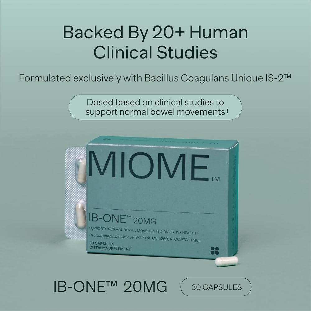 MIOME IB-ONE Probiotic Bacillus Coagulans Digestive Health - 30 Capsules - image 2