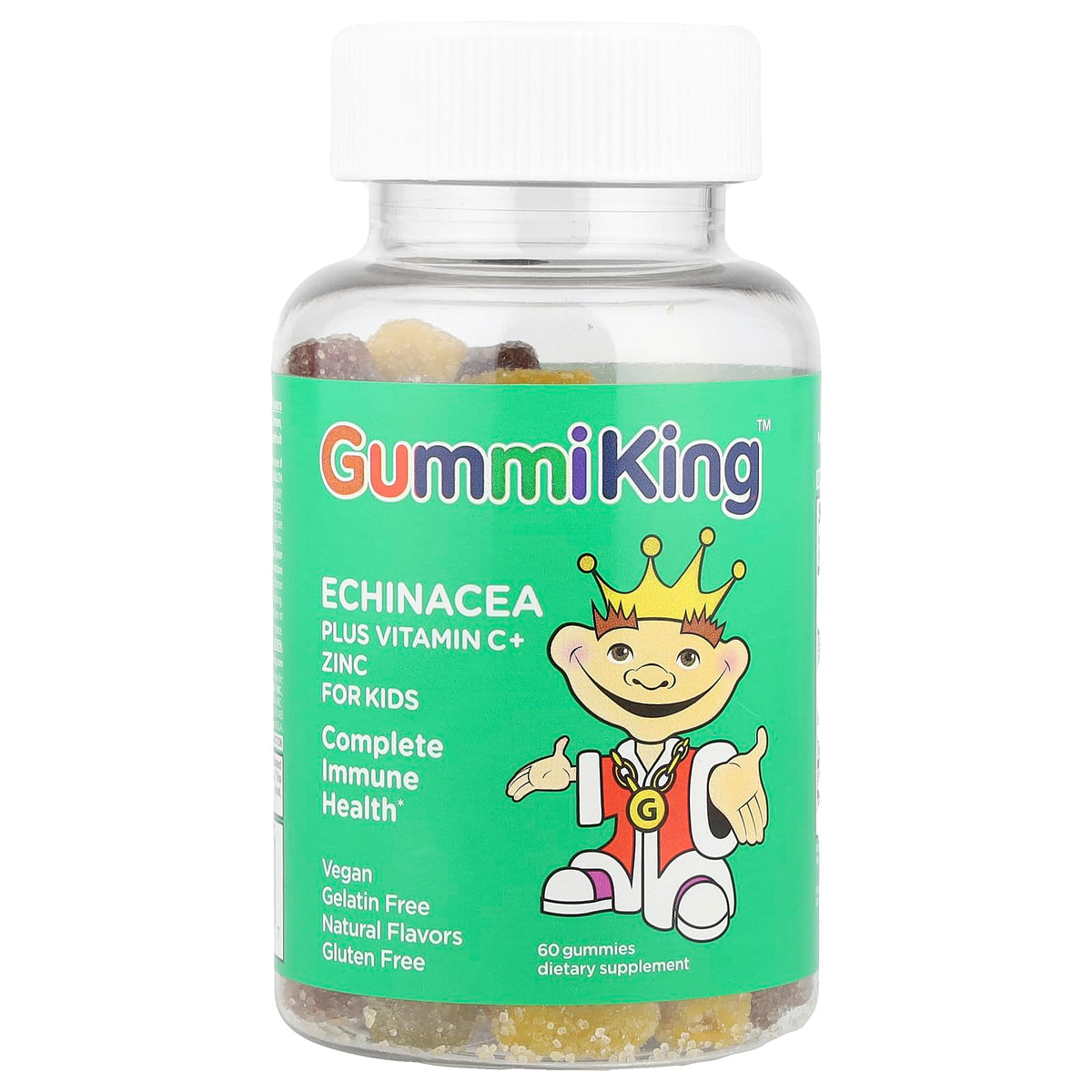 Gummi King Echinacea Plus Vitamin C Zinc Gummies - 60 Count