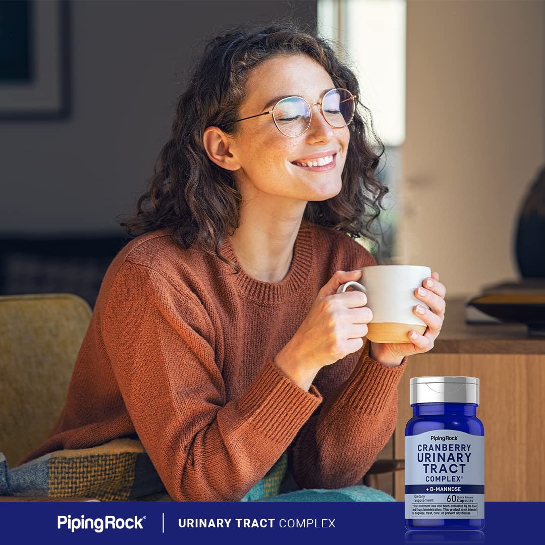 Piping Rock Cranberry Complex with D-Mannose & Probiotic - 60 Capsules - image 6