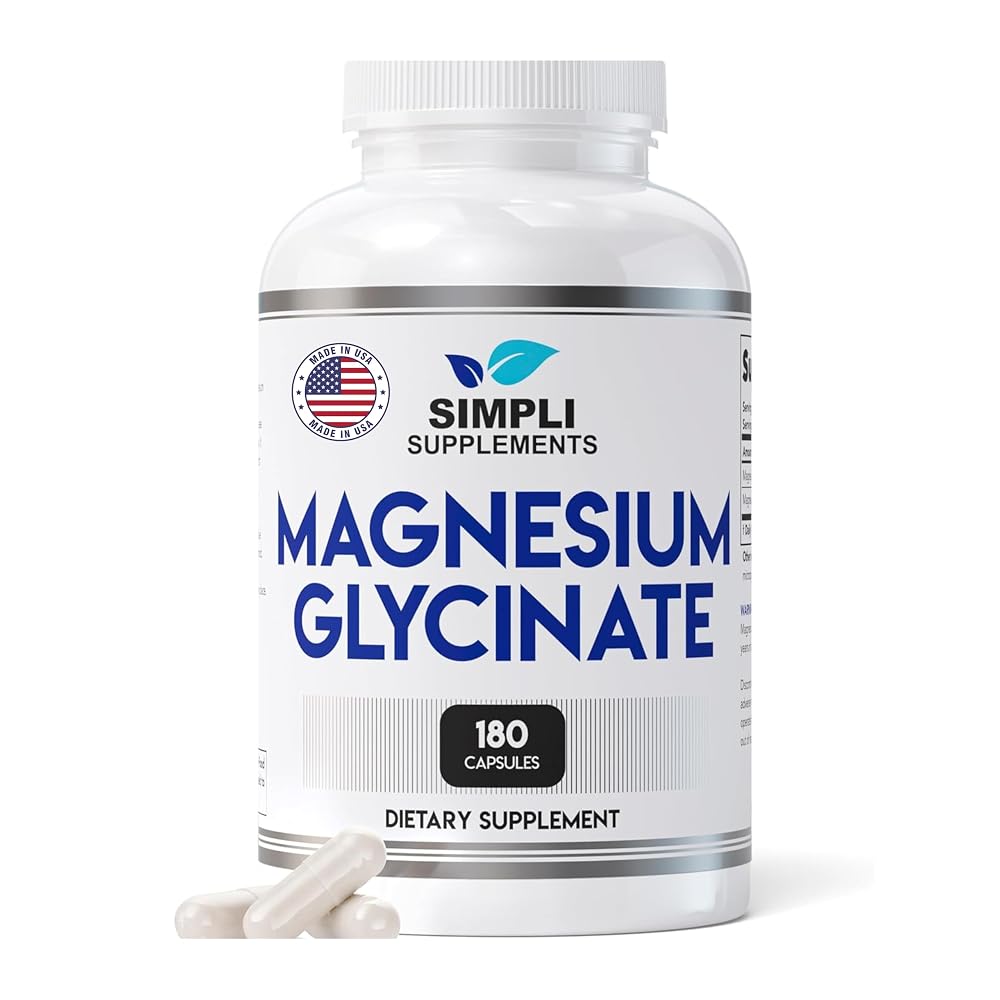 Simpli Supplements Magnesium Glycinate 400mg per Serving