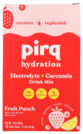 Pirq Electrolyte + Curcumin Hydration Drink Mix Fruit Punch - 10 Stick Packs