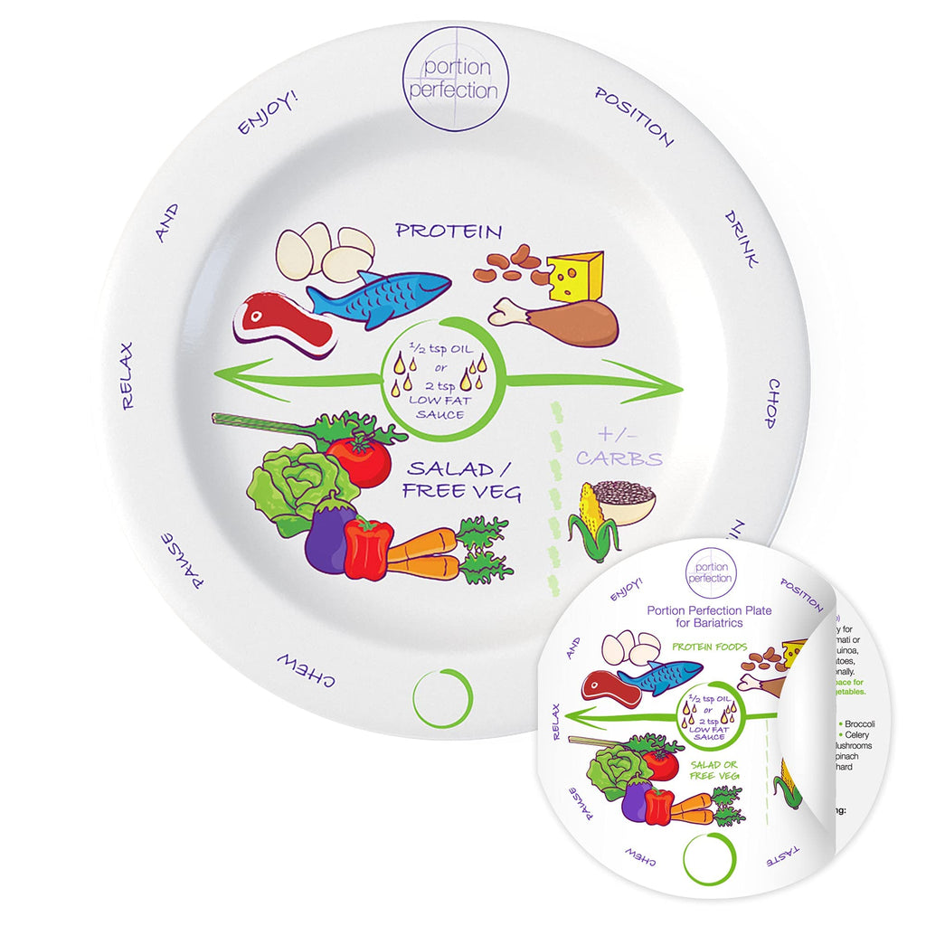 Portion Perfection Melamine Bariatric Portion Control Plate 8" - 1 Pack
