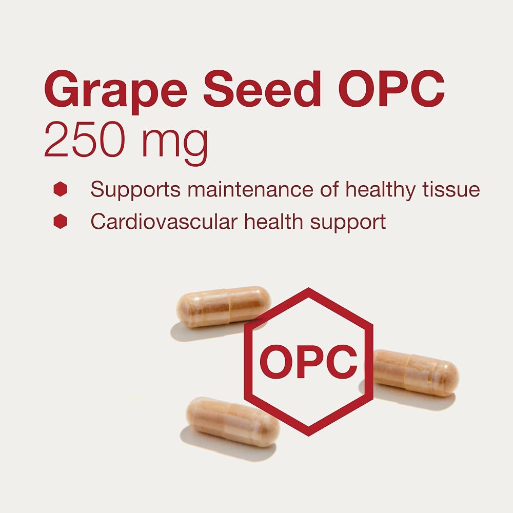 Protocol for Life Balance Grape Seed OPC 250mg - 90 Vegetarian Capsules - image 4
