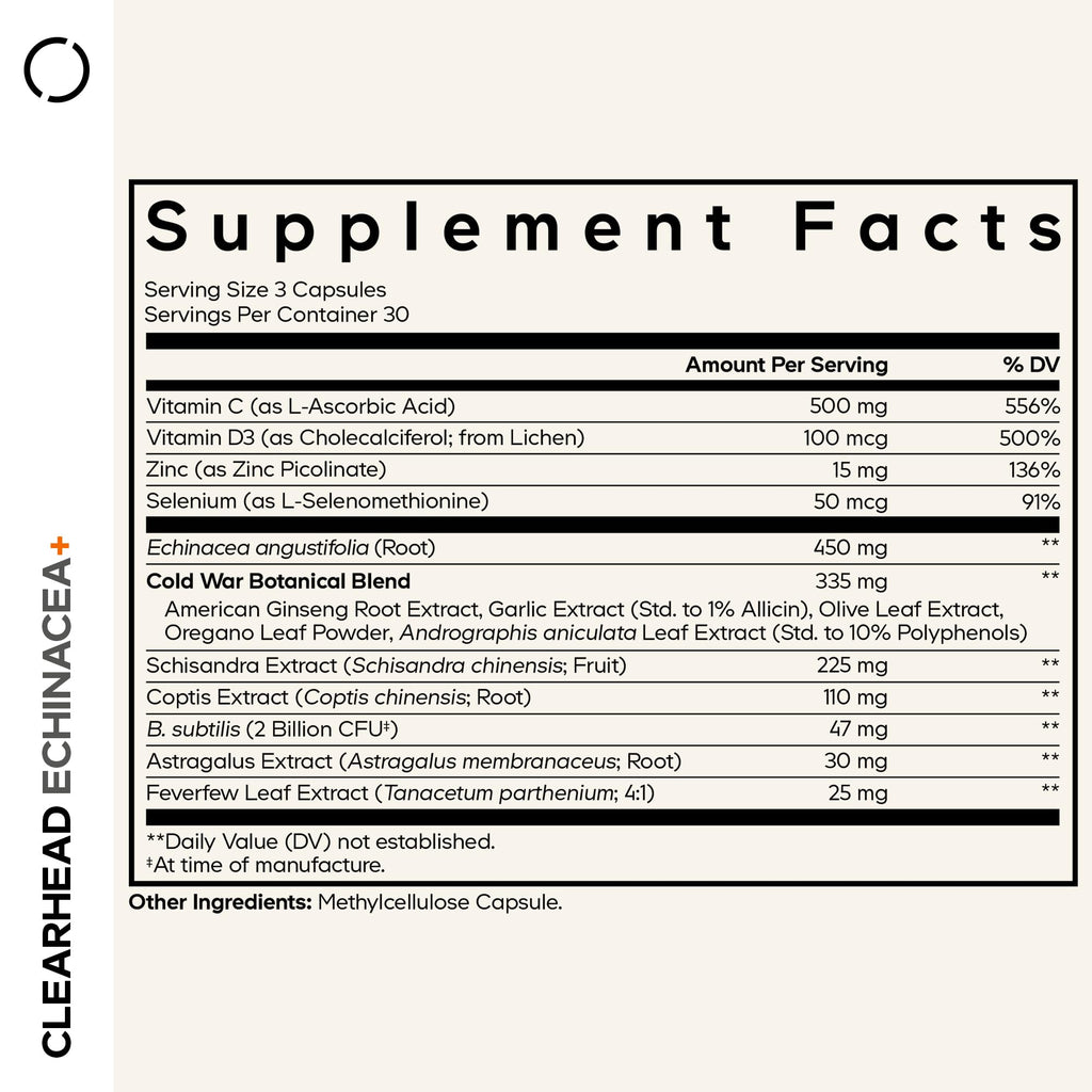 Codeage Clearhead Echinacea+ Supplement - 90 Capsules - image 2