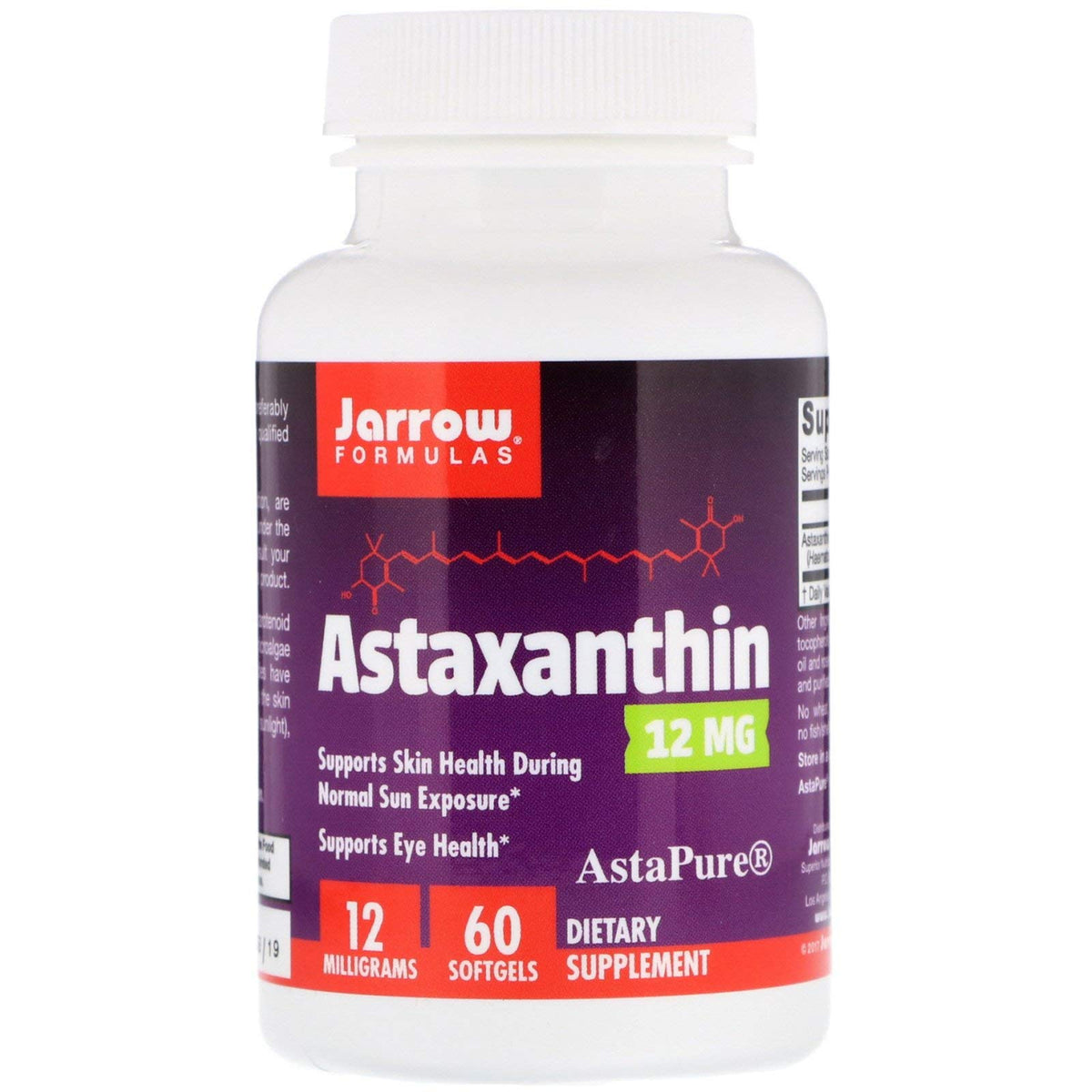 Jarrow Formulas Astaxanthin 12 mg Antioxidant Support - 60 Softgels