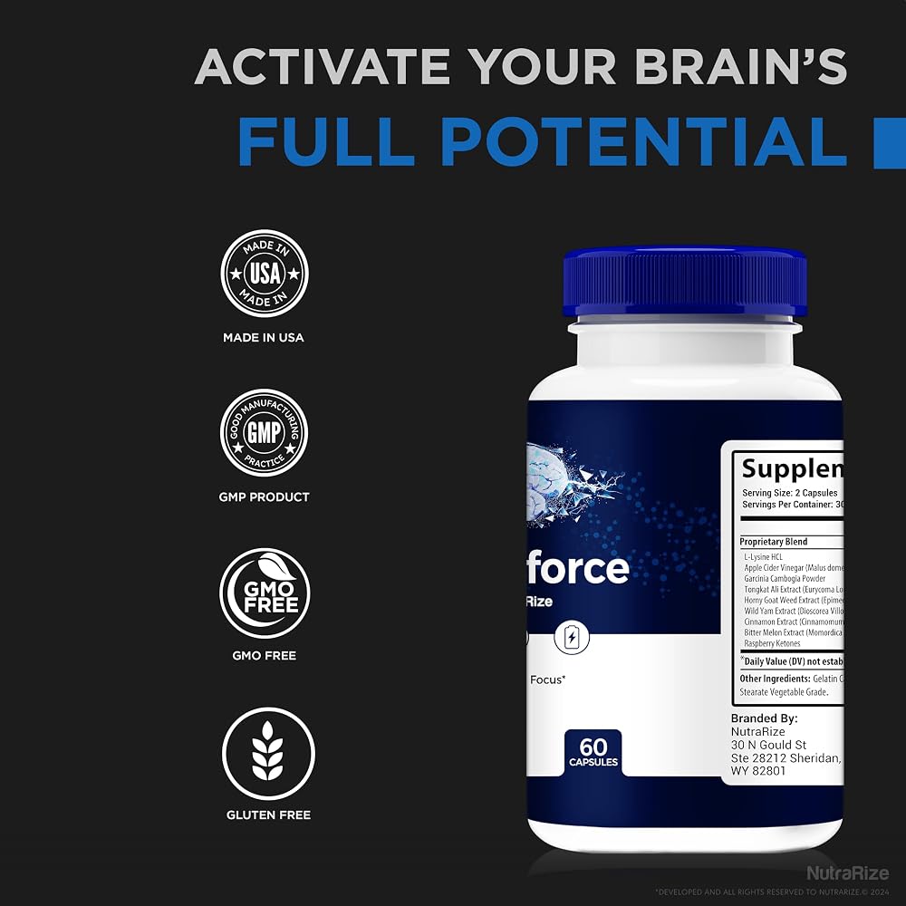 NutraRize Memo Force Memory & Focus Capsules - 120 Capsules - image 7