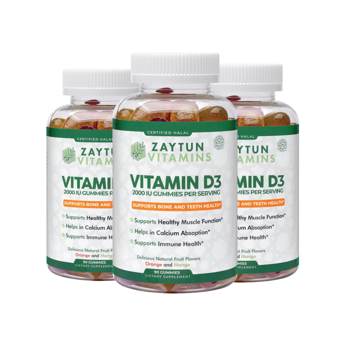 Zaytun Halal Vitamin D3 2000 IU Gummies