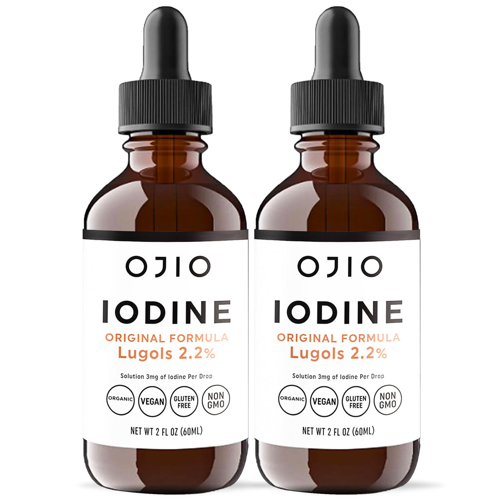 Ojio Lugol's Iodine Solution 2% Liquid Drops - 4 Fl Oz