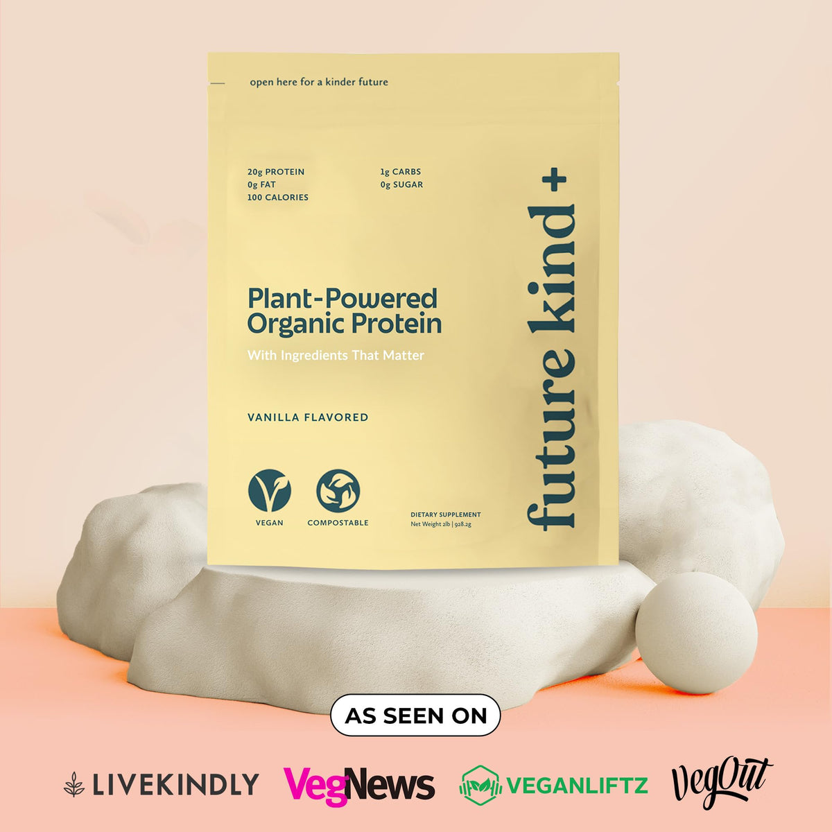 Future Kind Vegan Protein Powder Vanilla for Lean Muscle - 34 Servings - image 4