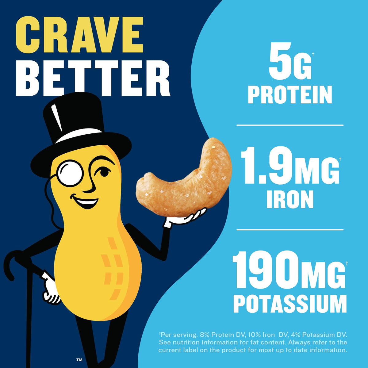 PLANTERS Salted Cashews Halves & Pieces - 8 oz - image 3