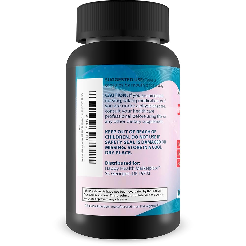 Happy Health Marketplace GlycoWave Pro Blood Support - 90 Capsules - image 3