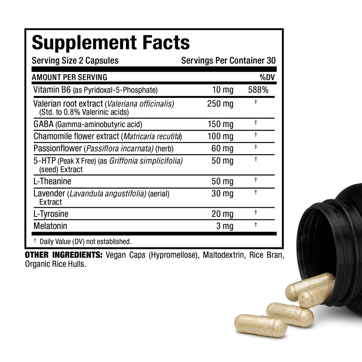ALLMAX Lights Out Sleep Melatonin & Valerian Root - 60 Capsules - image 9