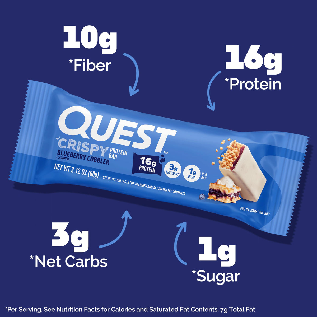 Quest Nutrition Blueberry Cobbler Hero Bar