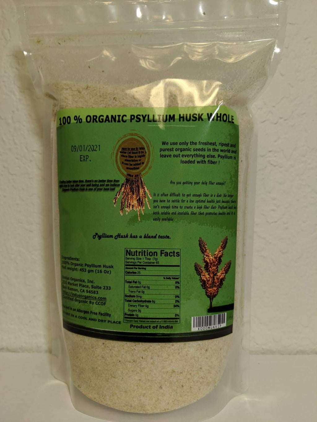 Indus Organics Psyllium Husk