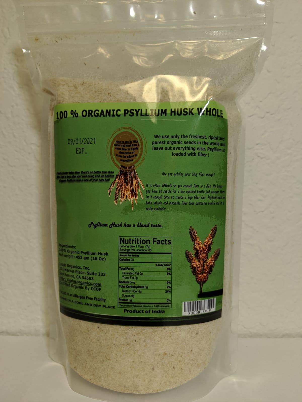 Indus Organics Psyllium Husk