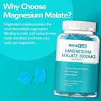 Whoyun Magnesium Malate Gummies 1000mg - 60 Count - image 2