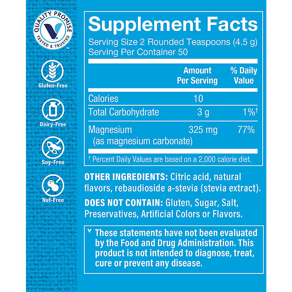 The Vitamin Shoppe Calm Zone Magnesium Powder 325mg - 8 oz - image 3