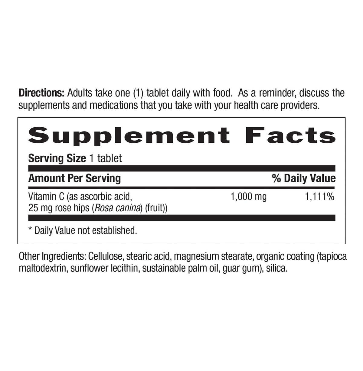 Country Life Vitamin C 1000mg Time Release - 250 Tablets - image 2