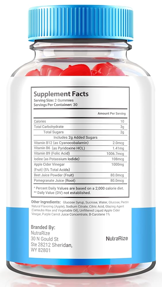 NutraRize Keto Nature ACV Gummies Apple Cider Vinegar - 180 Gummies - image 2