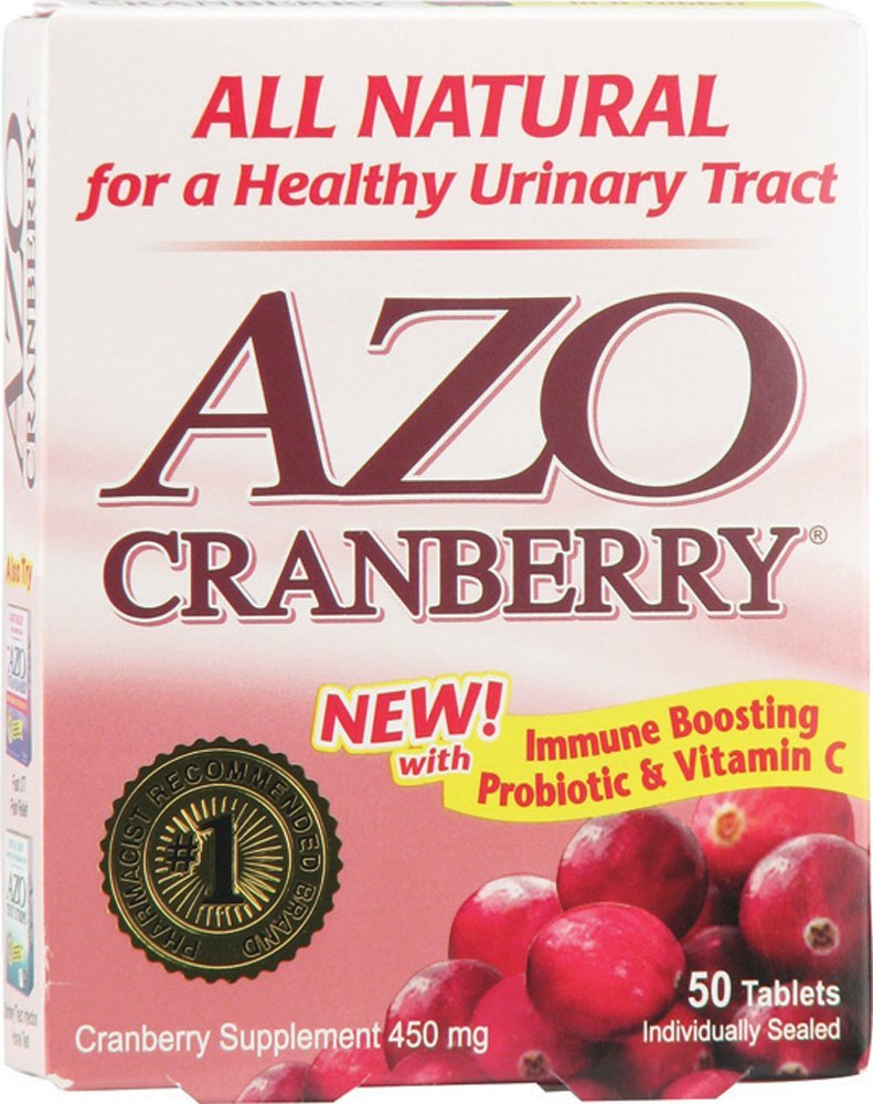 iHealth AZO Cranberry Tablets for Urinary Health - 50 Tablets