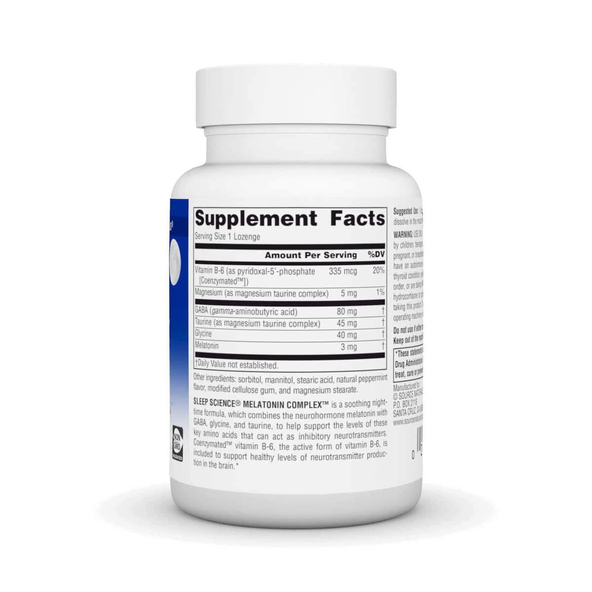 Source Naturals Sleep Science Melatonin Complex 3 mg - 100 Lozenges - image 2