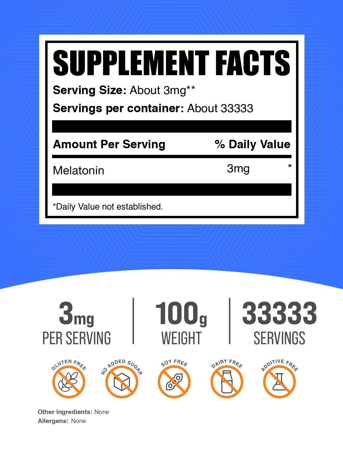 BulkSupplements.com Melatonin Powder