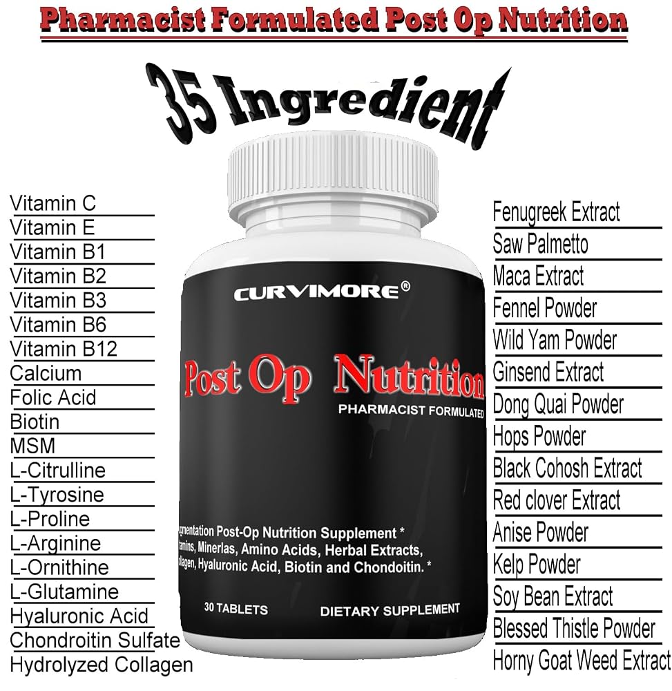 CURVIMORE Post OP Nutrition Pills Collagen Support - 30 Tablets - image 2