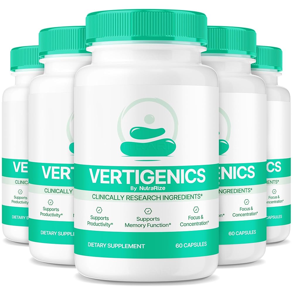 NutraRize Vertigenics Memory and Focus Capsules - 300 Capsules