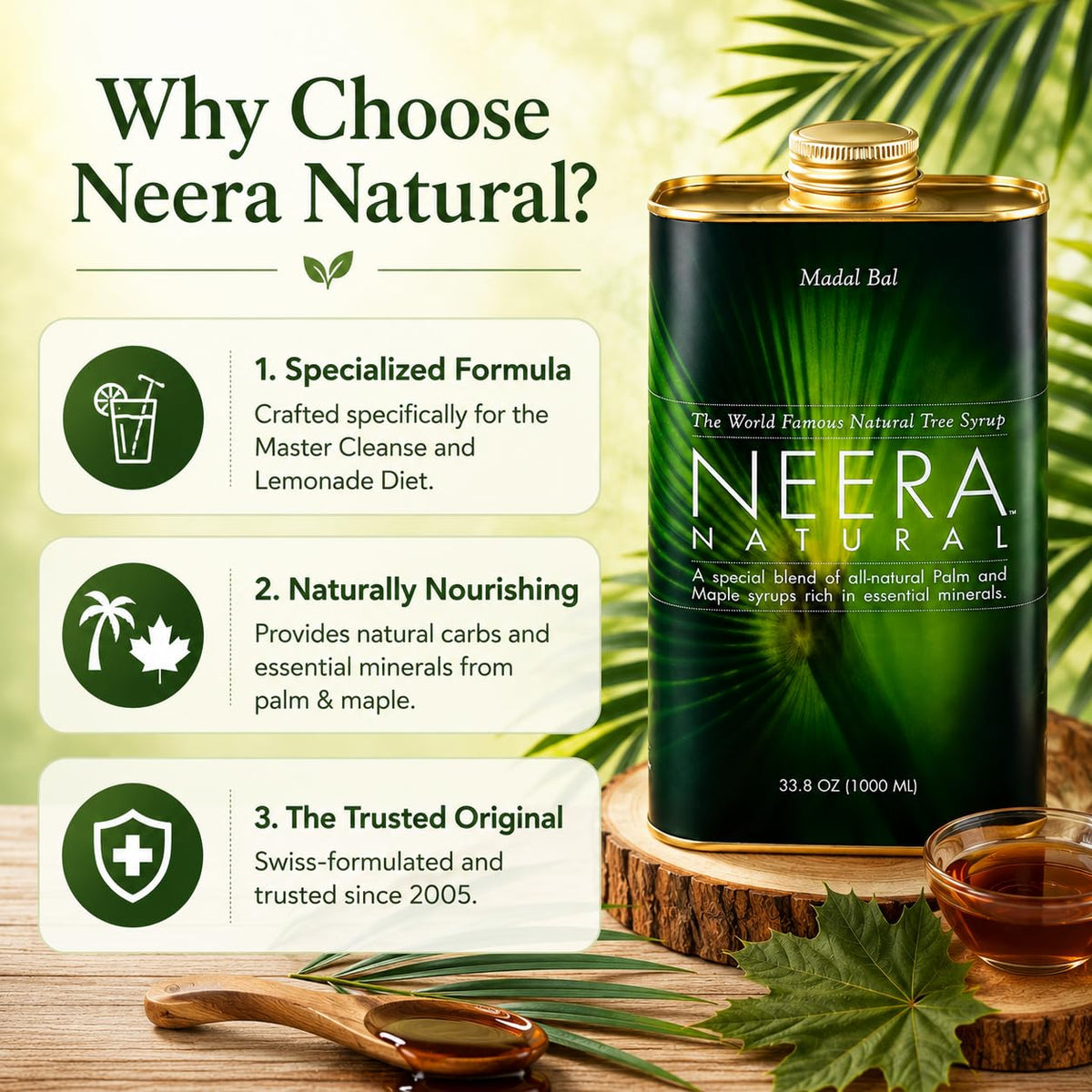 Neera Natural Madal Bal Master Cleanse Syrup - 33.8 FL OZ - image 4