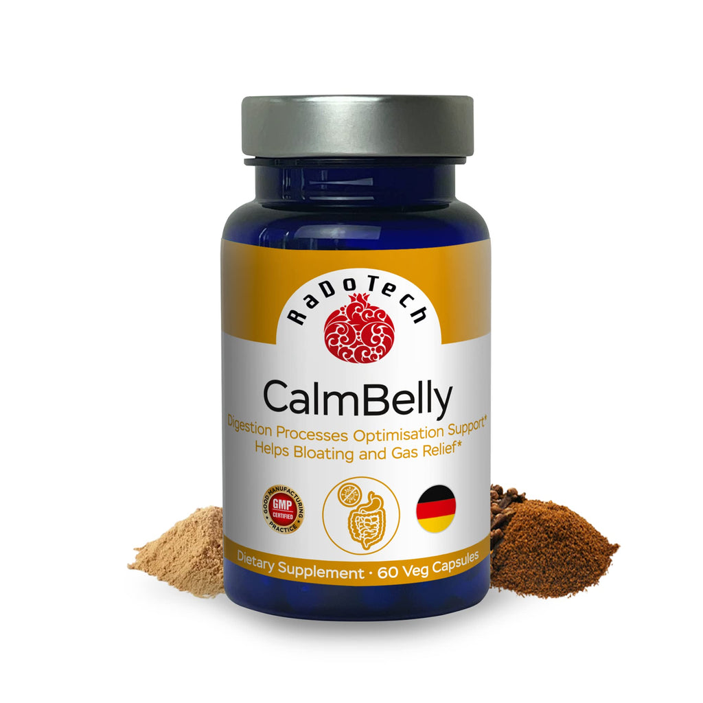 RaDoTech CalmBelly Digestive Enzymes & Probiotics - 60 Capsules
