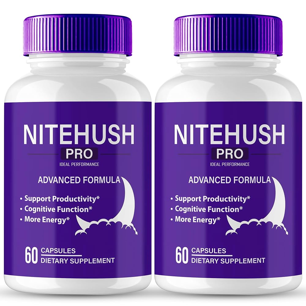 IDEAL PERFORMANCE Nite Hush Pro Brain Supplements Memory & Focus - 120 Capsules