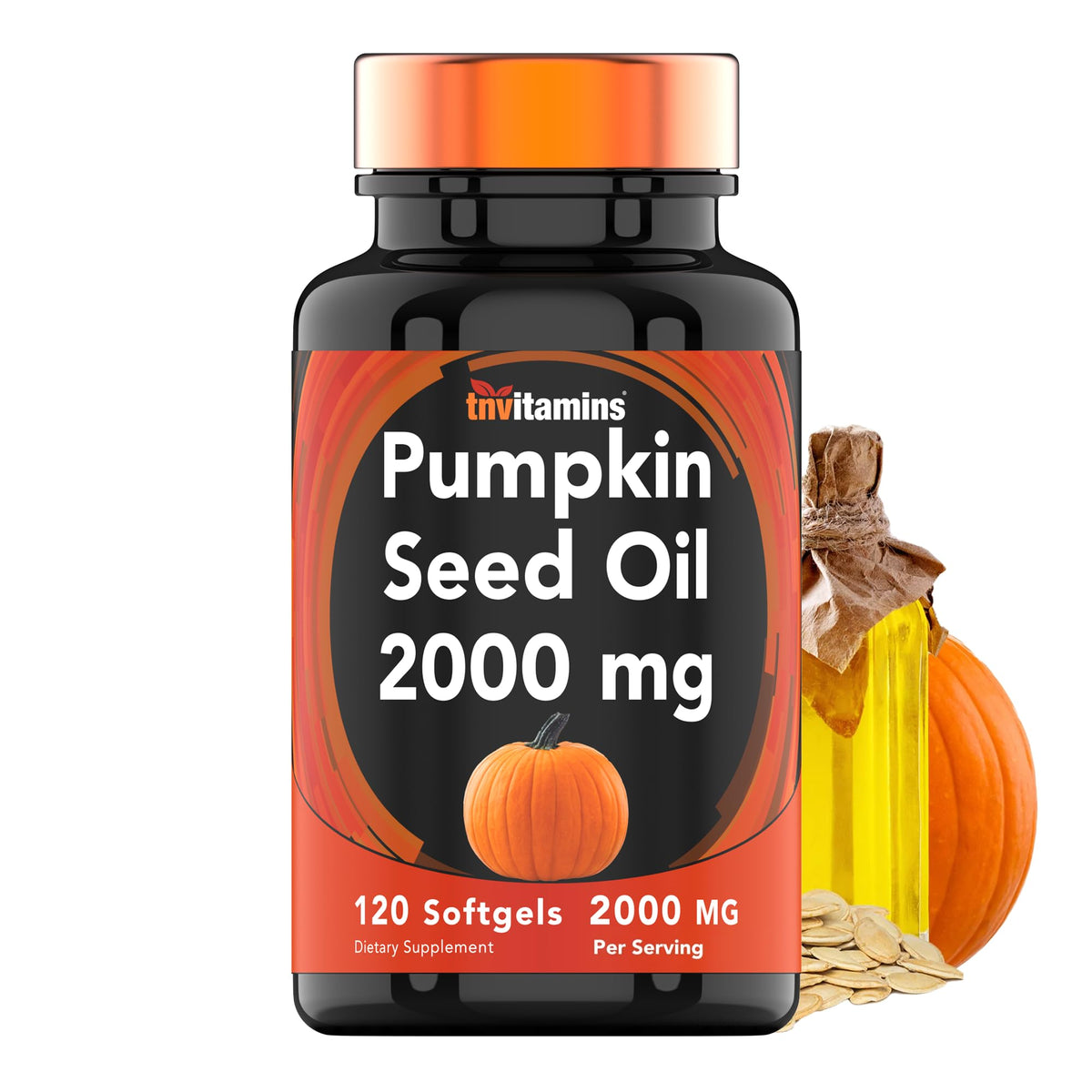 tnvitamins Pumpkin Seed Oil 2000 mg - 120 Softgels
