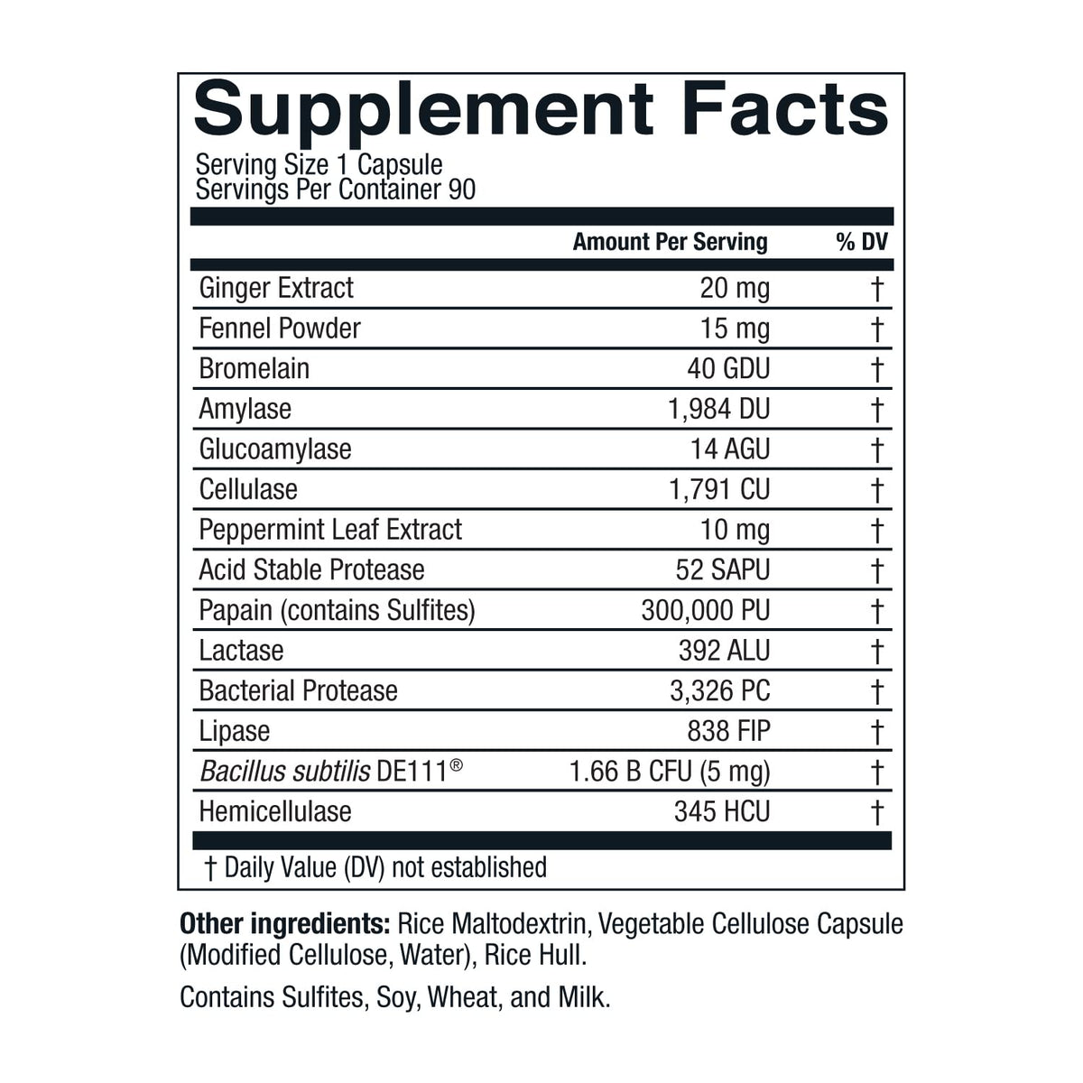 Live Conscious DigestWell Immediate Support Digestive Enzyme - 90 Capsules - image 3