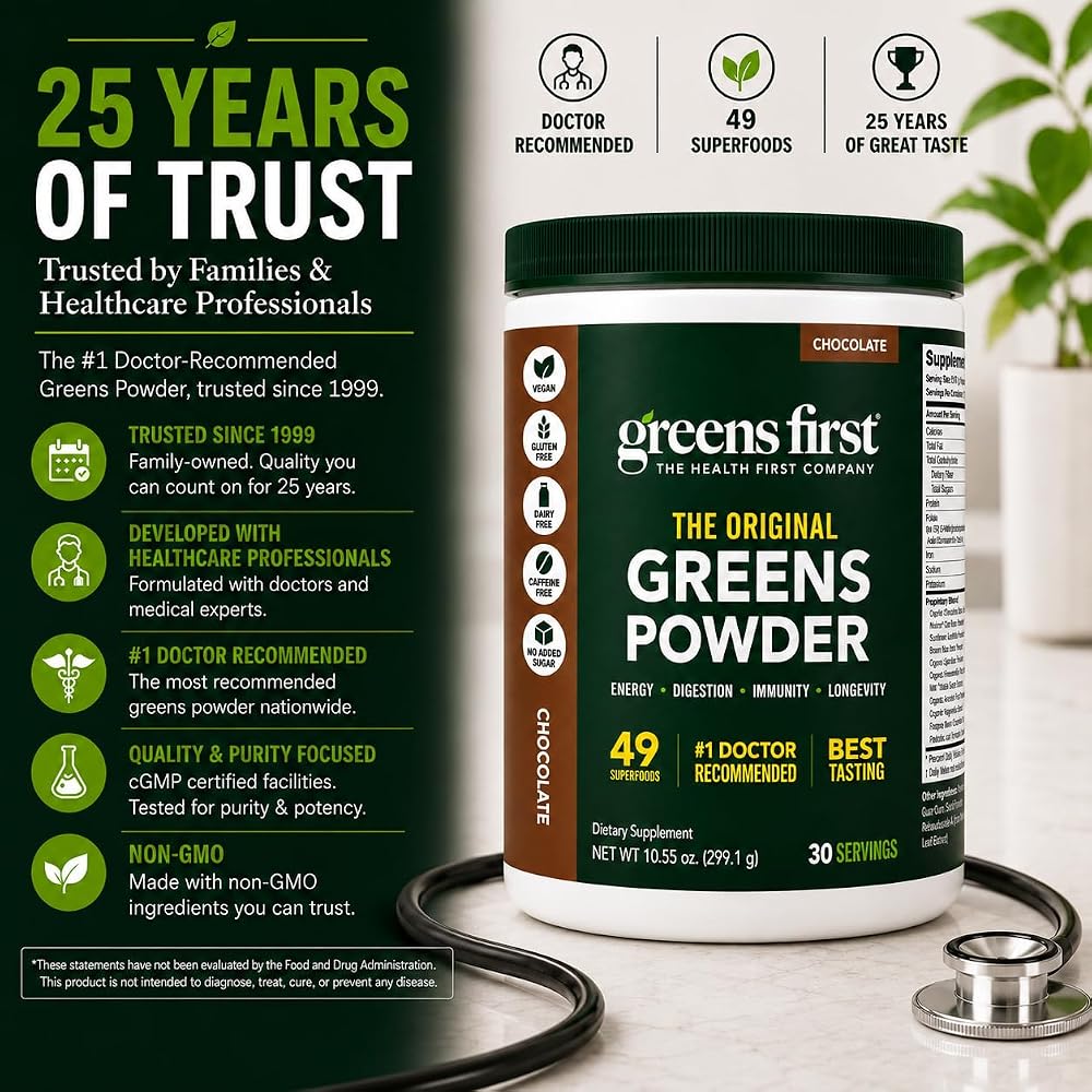 Greens First Original Greens Powder - 49 Superfoods - Organic Fruits - image 8