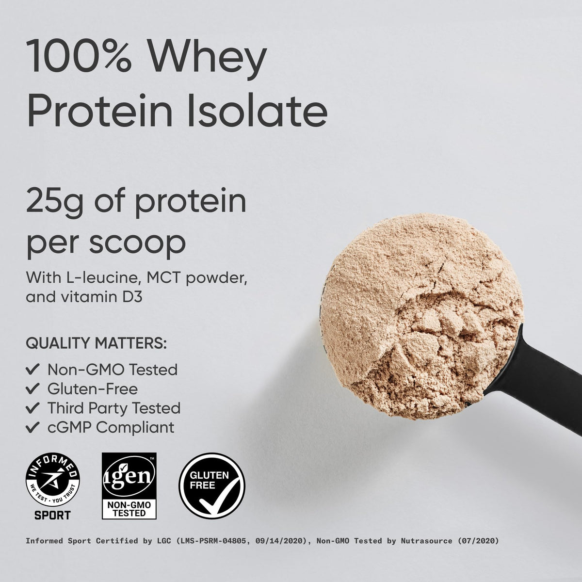 Sports Research Whey Protein Isolate Powder Dutch Chocolate - 5.43 lb - image 2