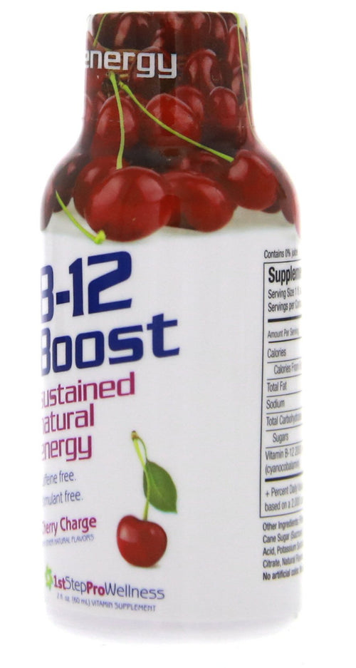 1st Step for Energy B-12 Boost Cherry Charge - 12 x 2 fl oz Bottles - image 2